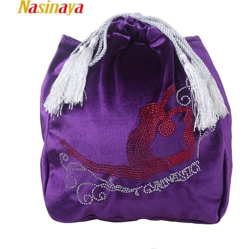24 Colors Rhythmic Gymnastics Ball Bag RG Professional Protection Velvet Fabric Accessories Red Gym Girl Rhinestone