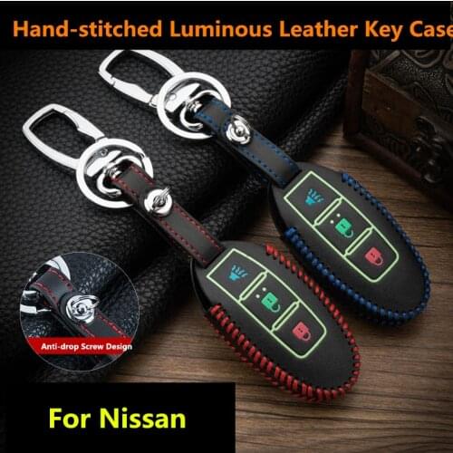 Luminous Car Styling Key Cover Case For Nissan For Infiniti EX FX G25 G37 FX35 EX25 EX35 FX37 EX37 Q60 QX50 QX70,3 Buttons