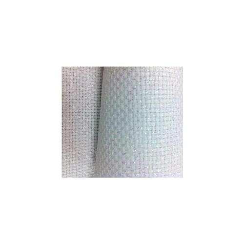 9TH oneroom 11Count(11CT) Cross Stitch Fabric Aida Cloth white metallic aida 50X50cm Free Shipping