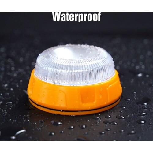 V16 Magnetic Traffic Warning Light Emergency Roadside Safety Light LED Yellow Light Flashlights IP44 Car Beacon Lamps