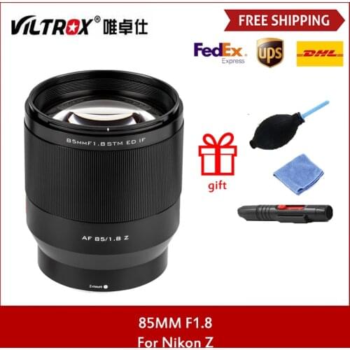 Viltrox 85mm F1.8 STM Auto Focus Full Frame Fixed Portrait Large Aperture Lens For Nikon Z mount Z5 Z50 Z6 Z6II Z7 II