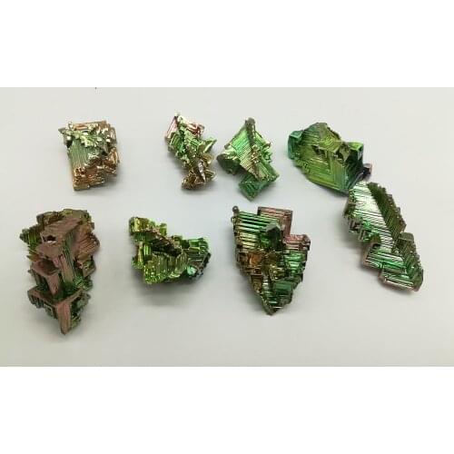 New arrival Bismuth rainbow bright crystal geode weight element Bi Mineral random delivery ( 22-27g)(1Pc)