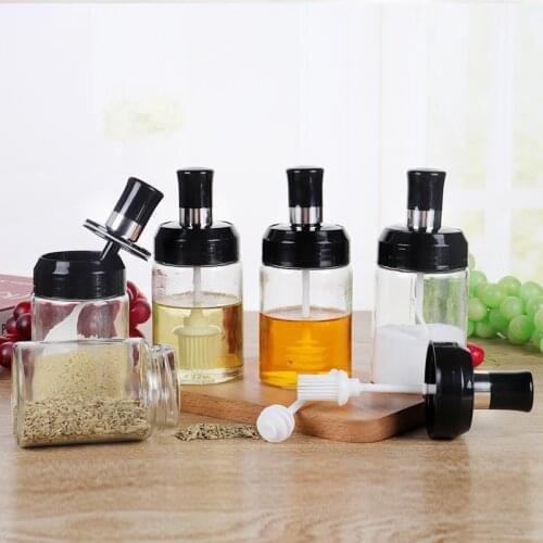 YOMDID Practical Seasoning Bottle Condiment Storage Containers Durable Spice Jar Salt Pepper Organizer Sealed Kitchen Tool