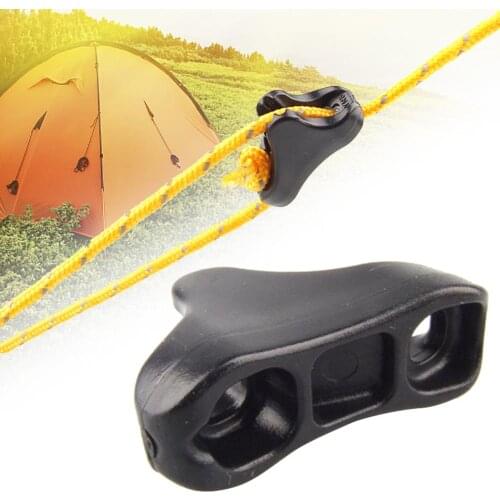 10PCS Awning Tarp Clamp Tent Camping Clips Snap Hangers Outdoor Hiking Survival Tighten Tool Engineering Plastic Cord Adjuster