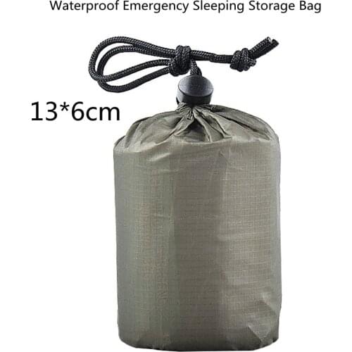 1pc Portable Heat-reflective nylon Sleeping Bags Storage Organizer Outdoor Survival Sleeping Storager Camping Hiking Neccessory