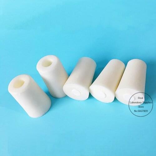 10pcs 20pcs Lab Silicone Stopper With Sand Core Test Tube Hollow Plug Intake Hose Silica Gel Caps for Experiment