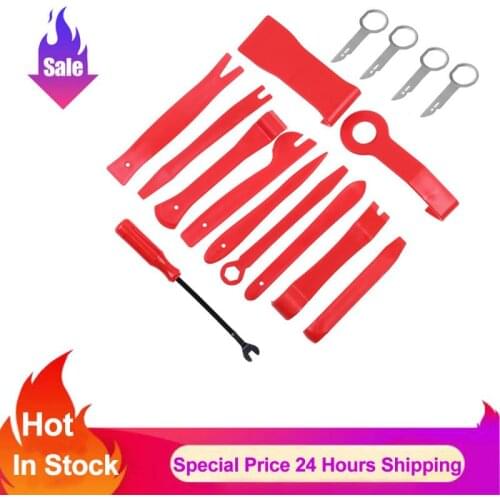 16pcs Car Door Clip Panel Trim Dash Removal Pry Tool Disassembly Seesaw Car Interior Plastic Seesaw Panel Repair For Bmw Parts