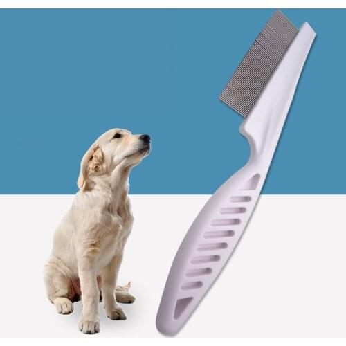 200PCS/LOT Cat Dog Metal Nit Head Hair Lice Comb Fine Toothed Flea Flee Handle For Pet