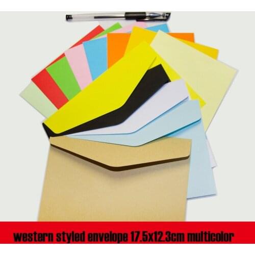 2018 50pcs 17.5x12.3cm No.3 Kraft Envelopes Retro Style Paper Envelope For Vip Card Small Wedding Party Invitation Bankcard