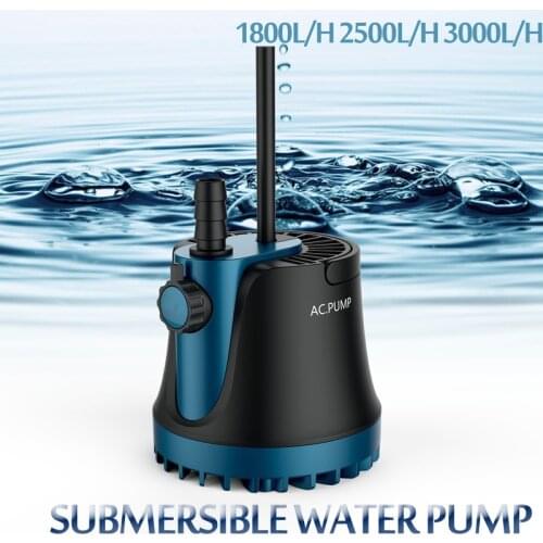 220-240V 25/35/60W Home Submersible Water Pump Submersible Waterfall Silent Fountain Pump For Aquarium Fish Tank Garden Fountain