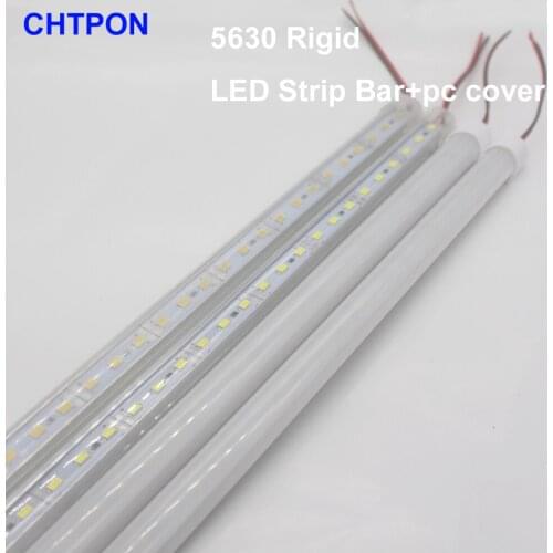 5Pcs 50cm DC12V SMD 5630/5730 LED Rigid LED Strip Bar Light+pc cover LED Bar Light tube (warm white / cool white)