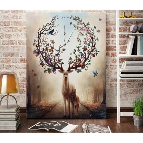 502 diamond painting full ,diamond embroidery animal, deer ,diy needlework cross stitch , mosaic painting