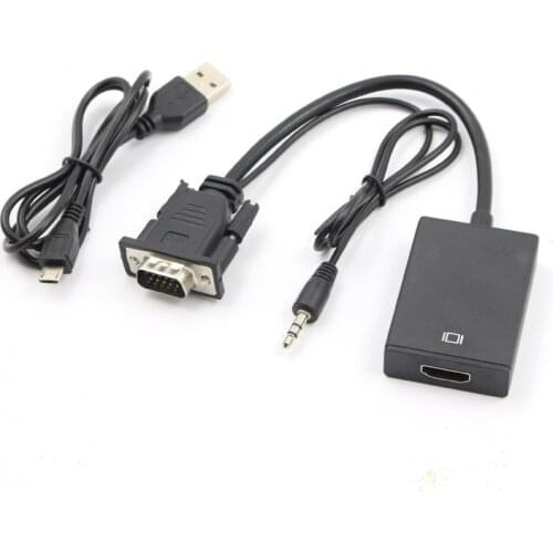 Vention VGA to HDMI Converter Cable Adapter Video Converter 1080P Conversion Support Adapter for PC Laptop to HDTV Projector