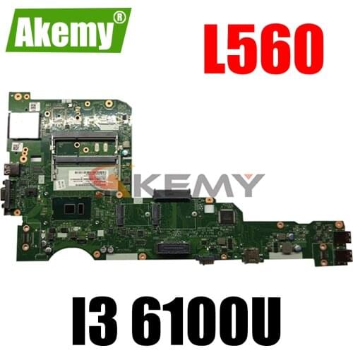 Akemy For Lenovo ThinkPad L560 Notebook Motherboard AILL1/L2 LA-C421P CPU I3 6100U DDR3 100% Test OK