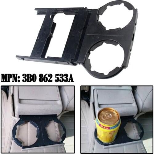 1x ABS Black Folding Water Drink Cup Holder Mounting Frame 3B0 862 533A Fit For VW Volkswagen Passat B5 2001-2009 Accessories