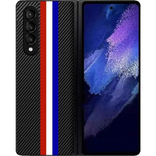 Phone Case Leather Cover Third-Generation Folding Protective Cover for Samsung Z FOLD3 Phone Shell