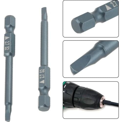 Dropshipping 10pcs Screwdriver Bit 1/4inch Shank 65mm S2 Alloy Steel Triangle Head Screwdriver Bits Set H6.3*65mm*2.7
