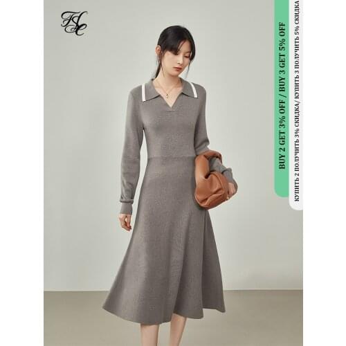 Модные трикотажные платья FANSILANEN China At AliExpress