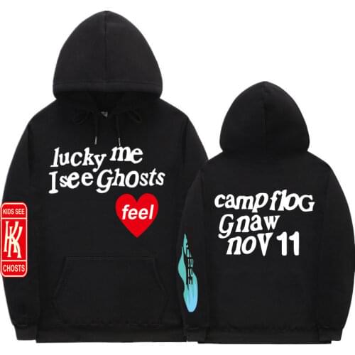 Kanye West KIDS SEE GHOSTS Hoodie Men Pullover 2019 New arrived Fashion Streetwear Sweatshirts Hip Hip Hoodies