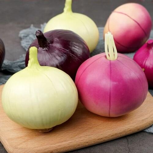 Simulation Onions Model Table Display Home Decorate Photography Props Plastic Crafts Kids Toys Artificial Vegetables 2PC/LOT
