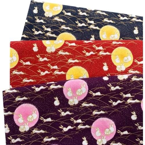 Multi Style Japanese Cotton Bronze Fabric For Sewing Cheongsam Kimono,Making Dolls & Bags Needlework DIY Patchwork Cloth