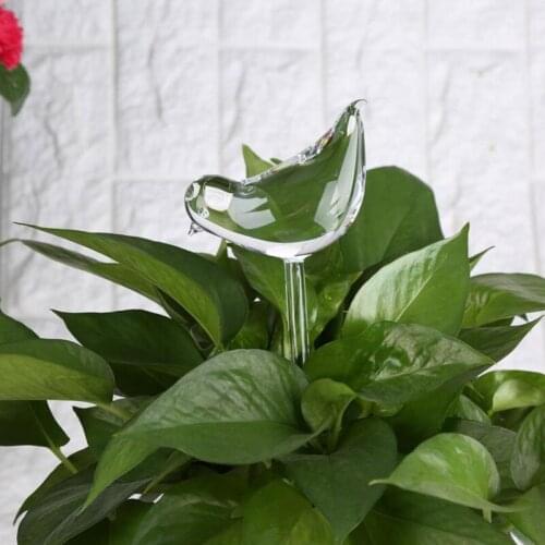 Houseplant Automatic Self Watering Glass Bird Watering Cans Flowers Plant Decorative Clear Glass Watering Device 12 Shape Hot