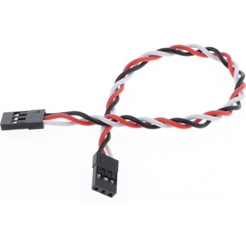 Pack of 5 Servo Extension Anti-interference Stranded Cables Connect 3-Color