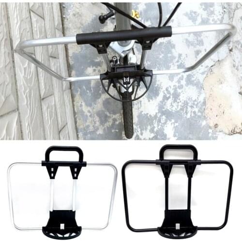 Alloy Bike Front Bag Hold Bracket Backpack Porteur Rack Frame Lock for Brompton