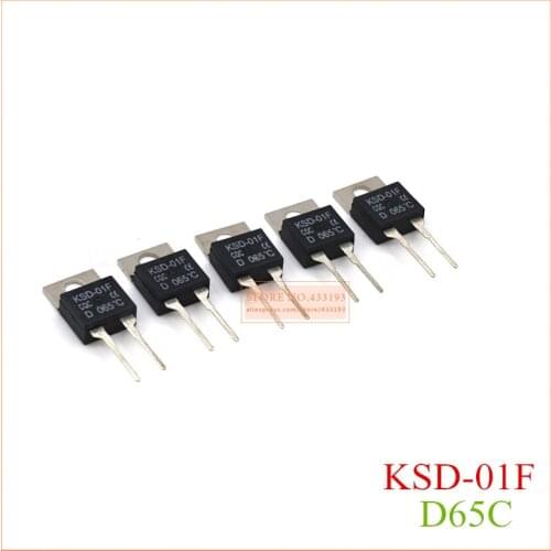65c Centigrade KSD-01F Temperature switches TO220 Normally open and Normally closed 5pcs/Lot