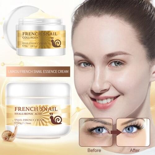 Snail Face Cream Hyaluronic Acid Anti-Wrinkle Anti-aging Facial Day Cream Collagen Moisturizer Nourishing Skin Serum Care