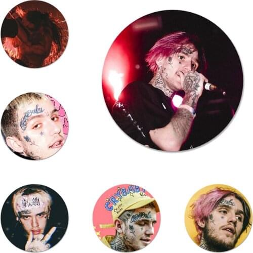 Lil Peep Fashion Icons Pins Badge Decoration Brooches Metal Badges For Backpack Decoration 58mm