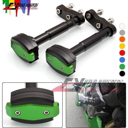 Motorcycle CNC Aluminum Falling Protection Frame Sliders Crash Protector For Kawasaki Z250 Z300 2013 2014 2015 2016