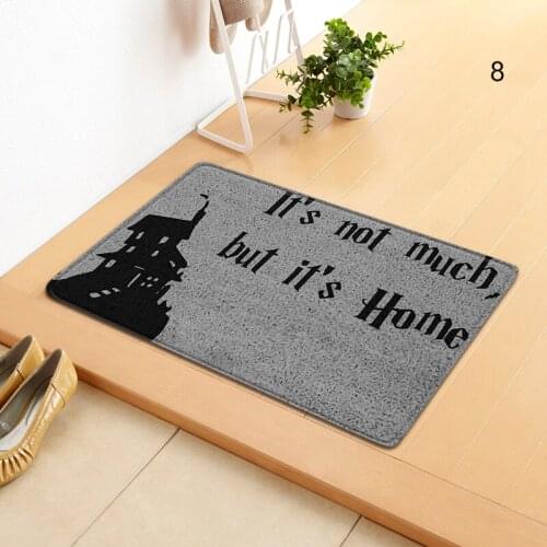 Newly Letter Printed Doormat Multi-Purpose Absorbent Non-Slip Blanket Front Door Decoration for Kitchen Bedroom Bathroom