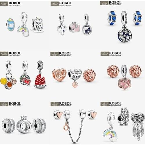 Original High-quality 925 Sterling Silver Bead Pendant Accessories, Exquisite Jewelry, Attract Attention, Elegant and Generous
