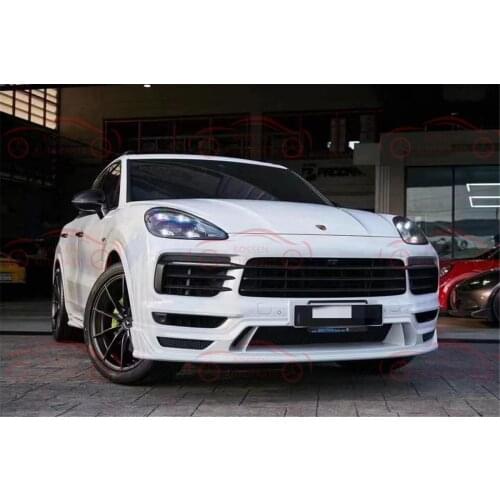 Apply to 2018-on Porsche Cayenne Body Kit with wide body and small envelop front lip side skirt rear lip wheel eyebrow auto part