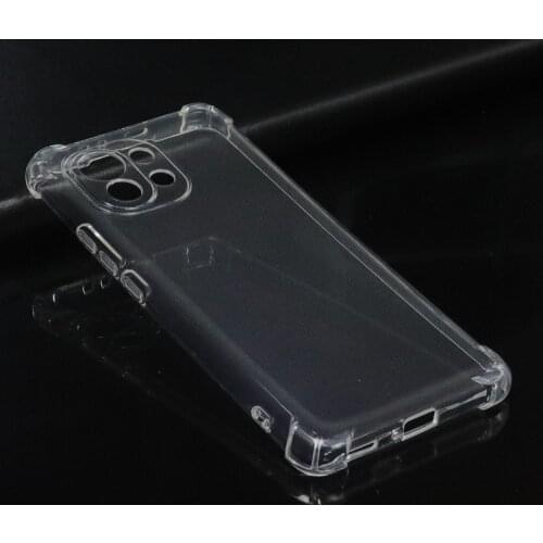 For Xiaomi Mi 11 5G Shockproof HD Clear Transparent Silicone TPU Soft Phone Back Case Cover Coque Funda