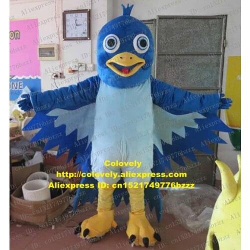 Blue Parrot Parakeet Macaw Bird Mascot Costume Adult Cartoon Character Film Theme Professional Speziell Technical zz7431