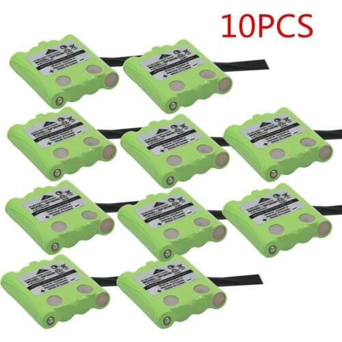 10 Pack NI-MH Battery Replacement For Uniden Radio BP-38 BP-40 BT-1013 4.8V 700mAh For MOTOROLA TLKR T4 T6 T8 Cordless