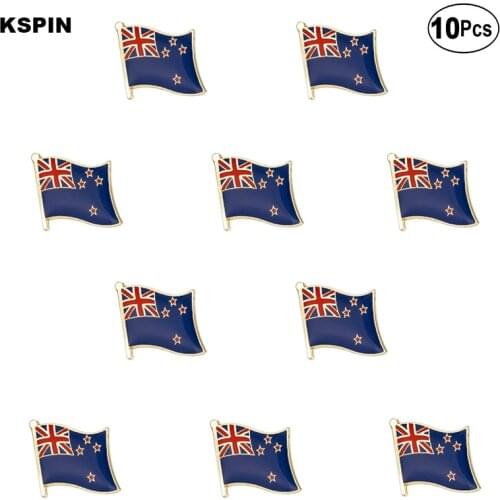 New Zealand Flag Lapel Pin Flag badge Brooch Pins Badges 10Pcs a Lot