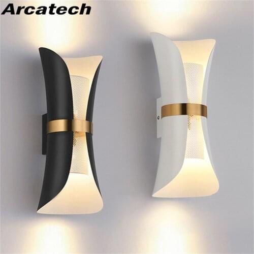 LED Indoor Wall Lamp Modern Minimalist E27 Bulb TV Background Wall Light Bedroom Living Room Aisle Lamp Wall Sconce NR-247