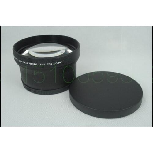 72mm 2.0X TELE Telephoto Lens for Digital Camera 2X 72 Black