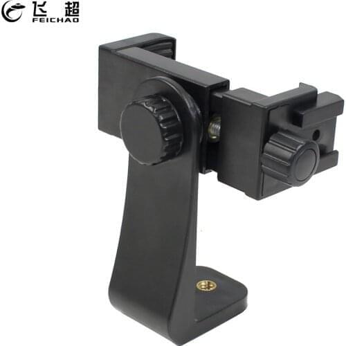 Smartphone Clipper 1/4 Tripod Cold Shoe Mount Adapter Adjustable 58~100mm Cell Phone Live Stand Holder Vertical 360 Mini Clamp