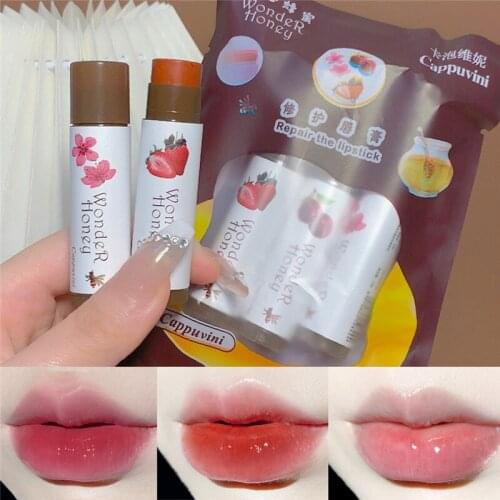 3pcs/set Tinted Lip Balm Moisturizing Lipstick Base Natural Plant Anti-Cracking Long-lasting Nourish Jelly Lip Balm Lip Care