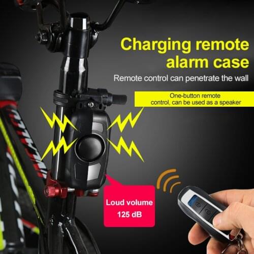 Bicycle Alarm Motorcycle Alarm Wireless Remote Control Windows Vibration Sensor Smart Alarm Outdoor Waterproof USB Charging