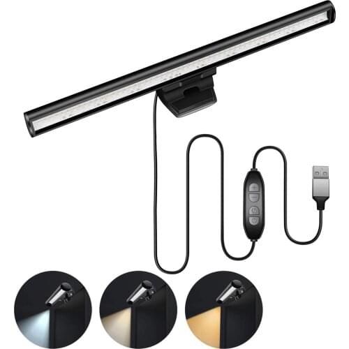 Viugreum USB Desk Lamps LED Light Dimmable Monitor Laptop Screen Light Bar LED Desktop Table Lamp Eye Protection Reading Lamp
