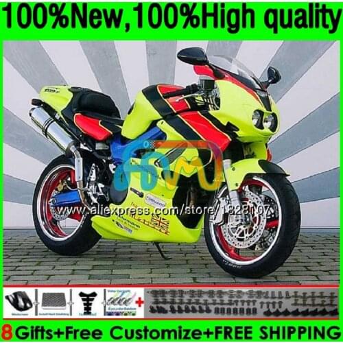 VTR1000F For HONDA SuperHawk VTR1000 F 97 98 Bright green 02 03 04 05 147BS.58 VTR 1000 F 1000F 1997 2002 2003 2004 2005 Fairing