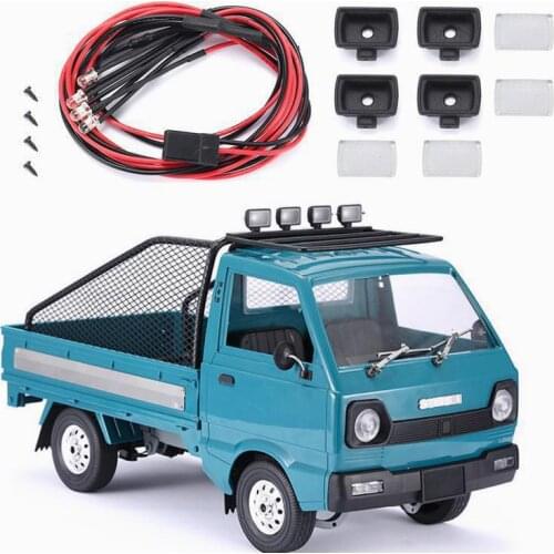 WPL-D12 1/10 SUZUKI CARRY RC minivan truck Roof searchlight, square spotlight, RC car parts
