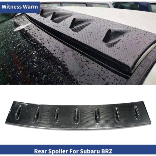 Real Carbon Fiber Shark Fin Wing Rear Roof Spoiler For Subaru Impreza WRX STI 8th-9th rear spoiler wings
