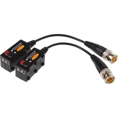 10 Pairs 1080P Twisted Pair CCTV Video Balun Passive BNC Transceivers UTP Balun BNC Cat5 Video Balun for HD 2MP AHD TVI CIV Cam