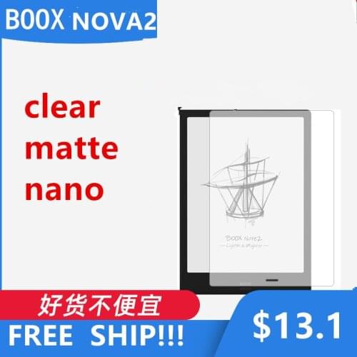 2pcs/lot Soft Clear/Matte/Nano Explosion-Proof Protective Films for ONYX Boox Nova2 7.8inch Ebook Tablet Screen Protectors